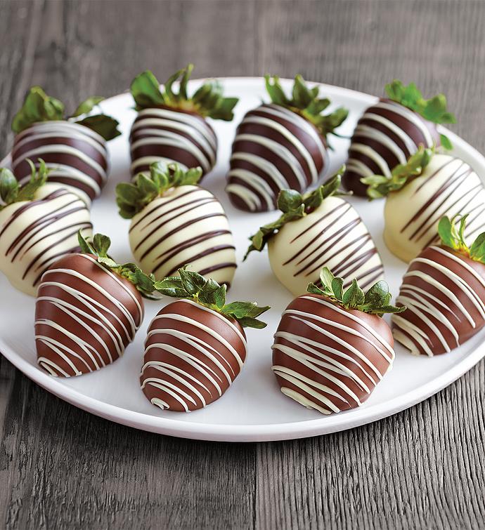 Belgian Chocolate Covered Strawberries   12 pieces
