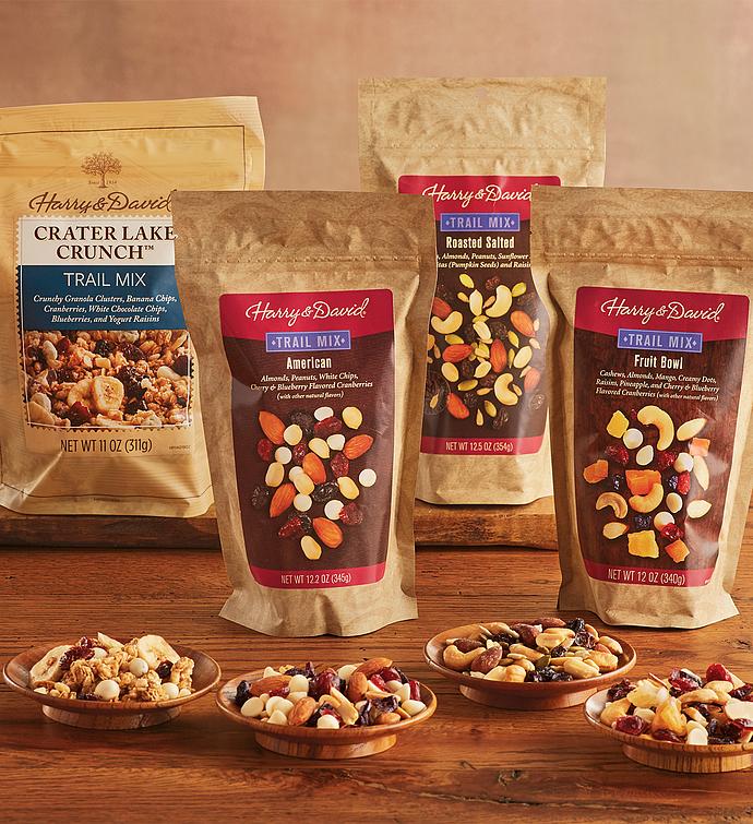 Pick Four Trail Mixes Snacks Harry & David