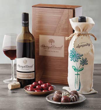 sympathy red wine gift box