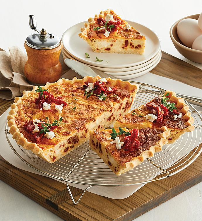 Sun Dried Tomato and Feta Quiche