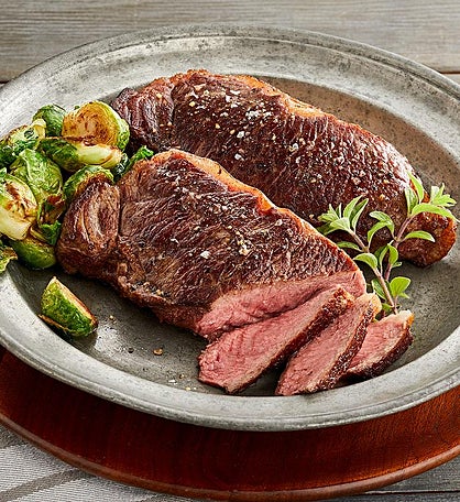 USDA Prime New York Strip Steak - Two 10-Ounce
