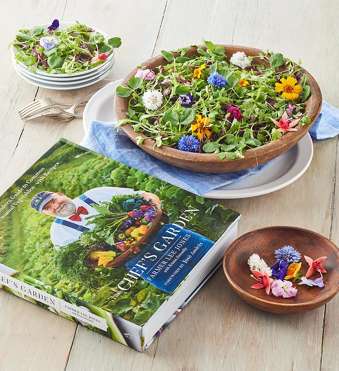 The Chef’s Garden Greens with Edible Flowers and Cookbook