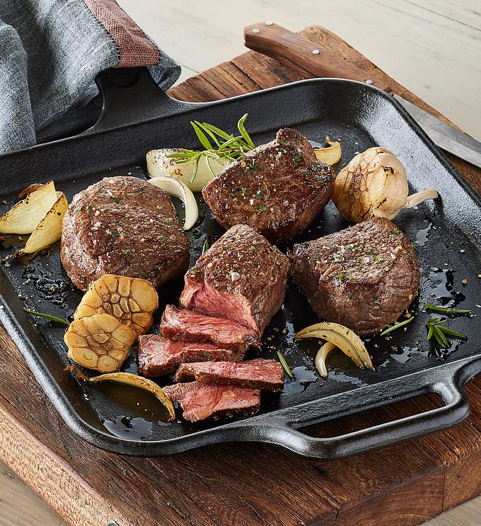 Garlic Seasoned Filet of Top Sirloin Four 6 Ounce