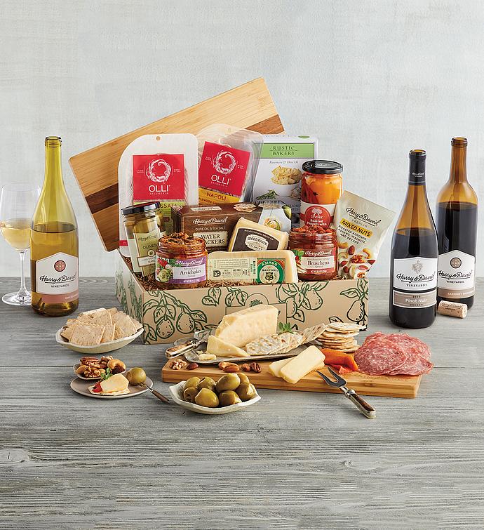 Deluxe Antipasto Assortment with Wine