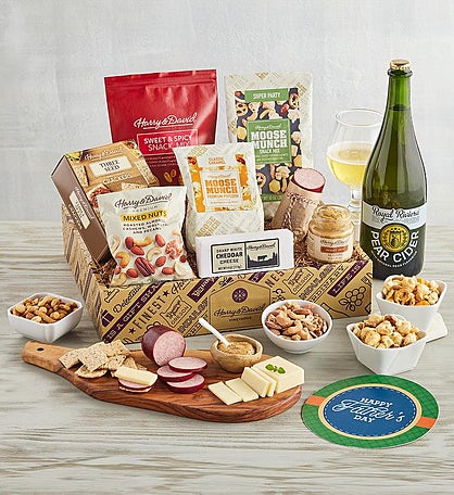 Dad's Savory Snack Box with Wine