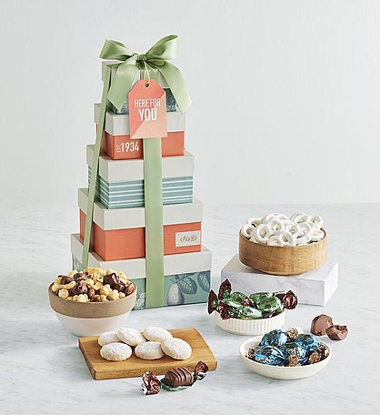 "Here for You" Tower of Sweet Treats
