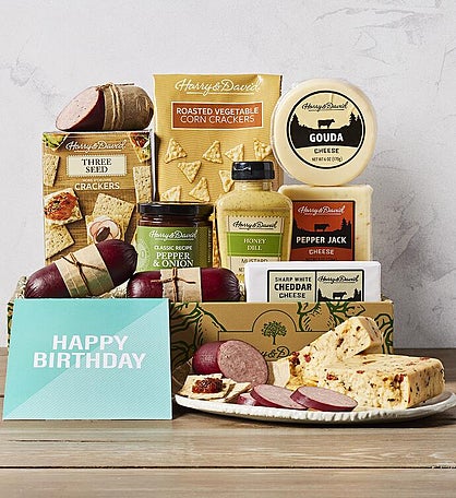 "Happy Birthday" Meat and Cheese Gift Box