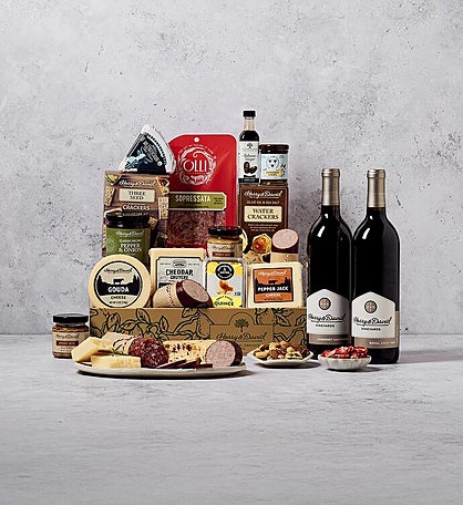 Supreme Meat and Cheese Gift with Wine