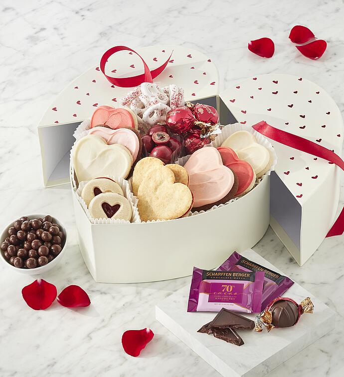 Heart Shaped Gift Box of Treats