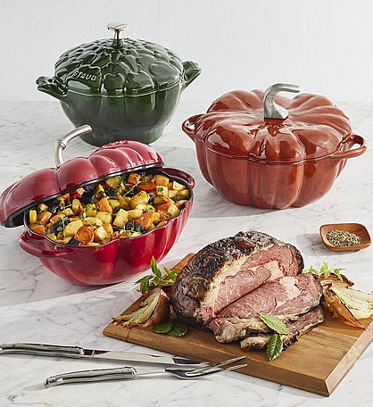 Staub® Enamel Cast Iron Cocotte with Prime Rib