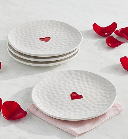 Valentine Appetizer Plates