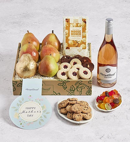 Deluxe Mother's Day Gift Box with Wine