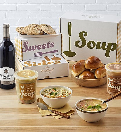 Favorite Soups Gift Box with Wine