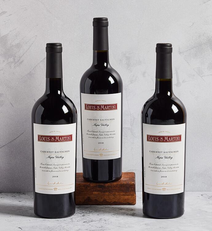 Louis Martini Napa Cabernet Sauvignon 3 Bottles