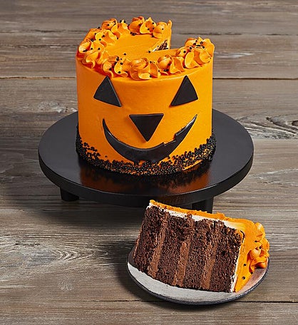 Jack-o'-Lantern Chocolate Cake