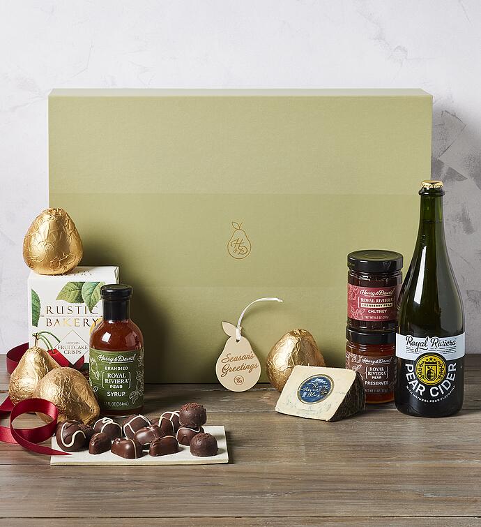 Premium Holiday Pear Lovers Gift with Hard Pear Cider