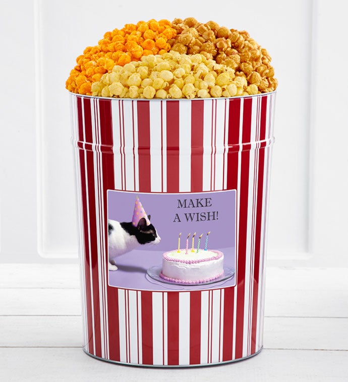 Tins With Pop® 4 Gallon Birthday Cat Cake