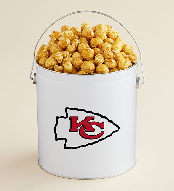 1 Gallon Kansas City Chiefs Caramel Popcorn Tin