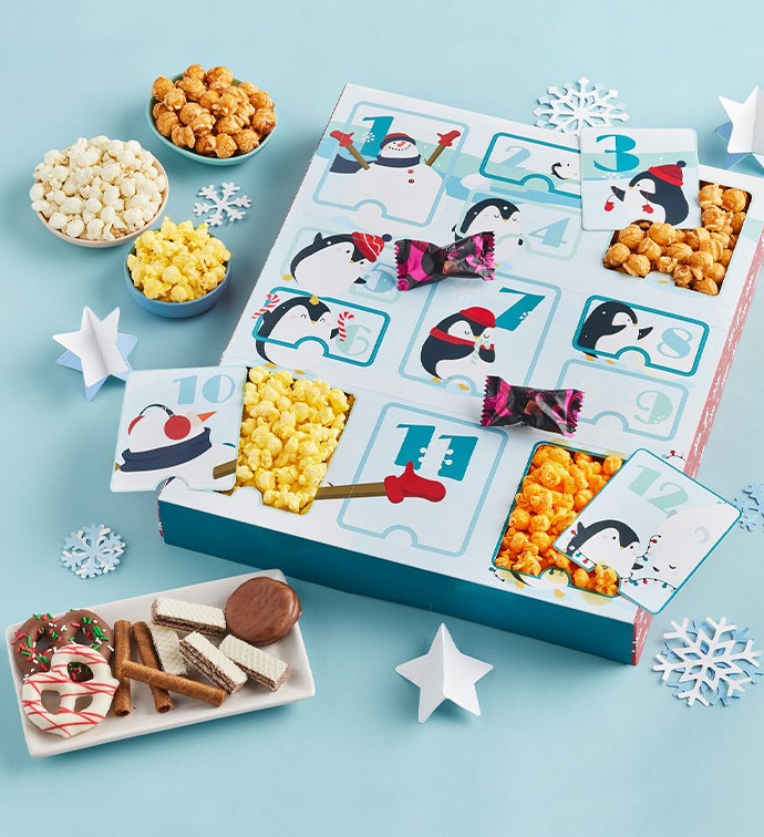 Winter Delight Holiday Popcorn 12 Days Advent Calendar