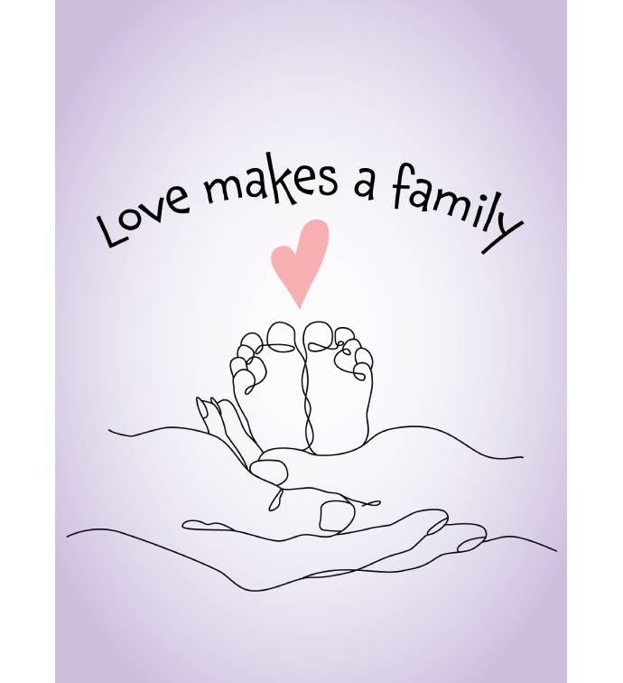 Love Makes A Family Greeting Card