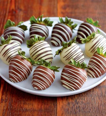 Anniversary Gift Baskets Food Gifts Desserts Harry Belgian Chocolate Covered Strawberries 12 Pieces Snipeimage