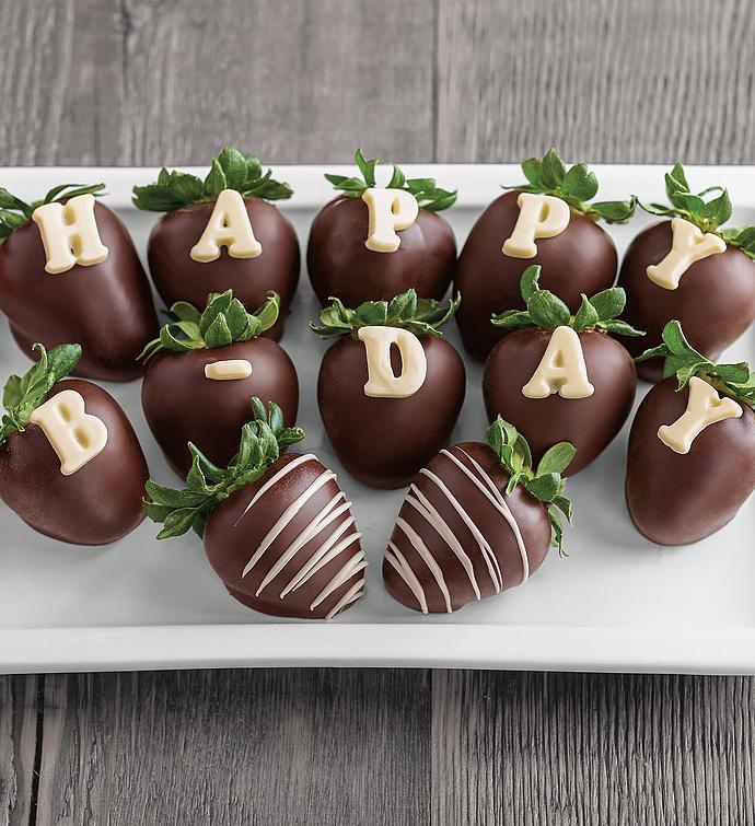 Happy birthday deals chocolate covered strawberries