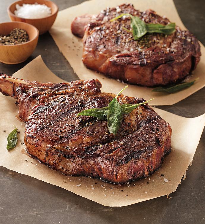 USDA Prime Bone-In Ribeye Steak - Two 16-Ounce