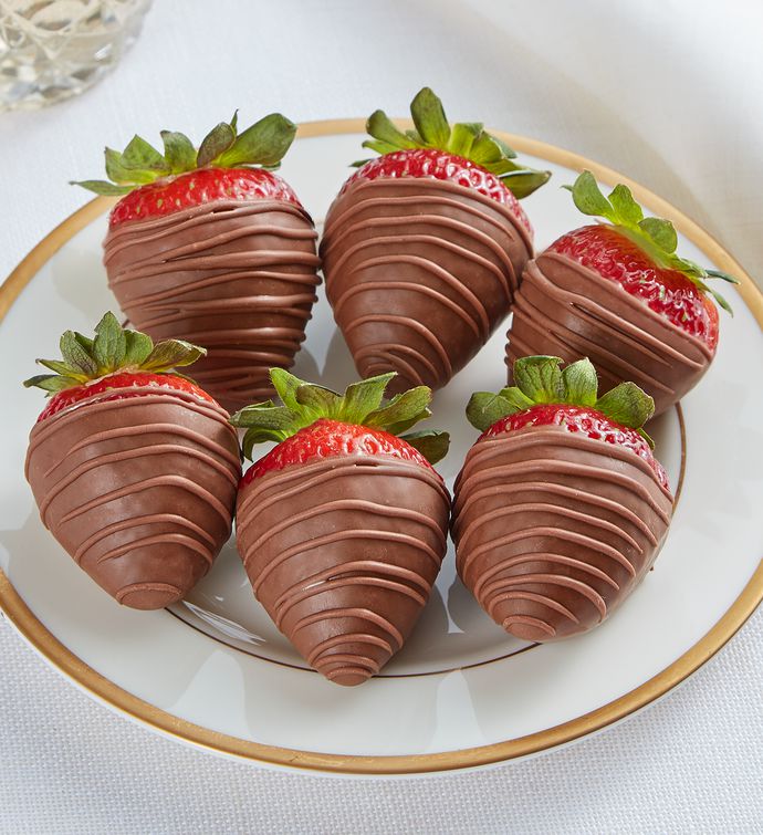 Milk Chocolate Covered Strawberries &#8211; 6 Count