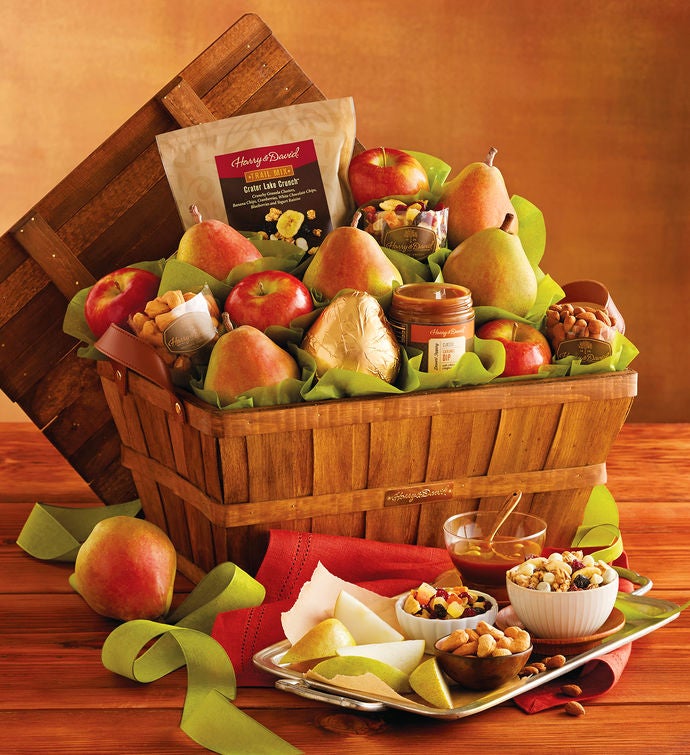 Deluxe Orchard Gift Basket from HARRYANDDAVID.COM