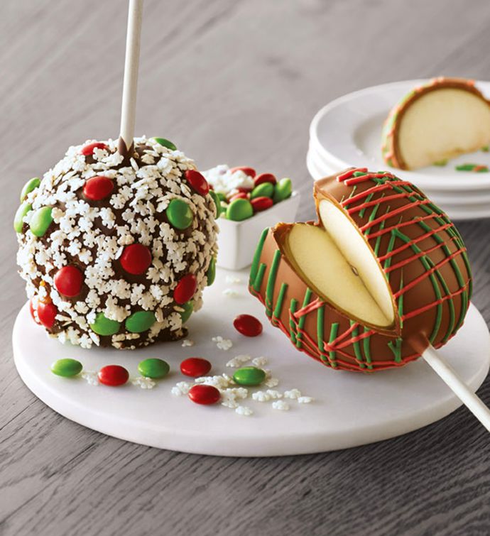 Christmas Chocolate Caramel Apples