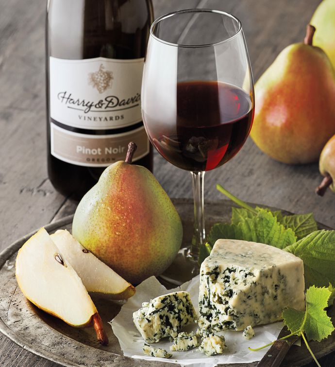 Royal Riviera&#174; Pears, St. Pete's Select Blue Cheese, and Harry & David&trade; Pinot Noir