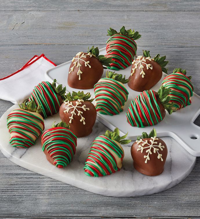 Holiday Chocolate Covered Strawberries &#8211; 12 Count