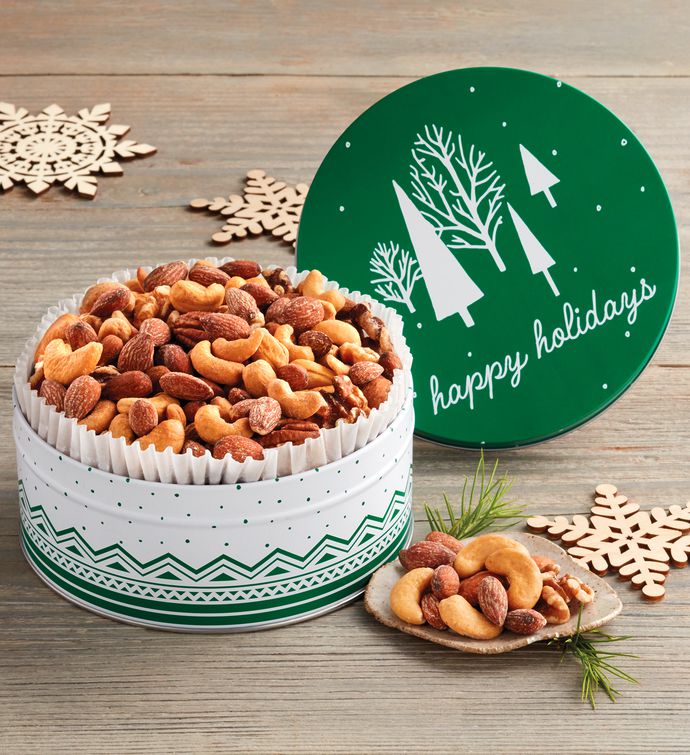 Holiday Mixed Nuts Gift Tin