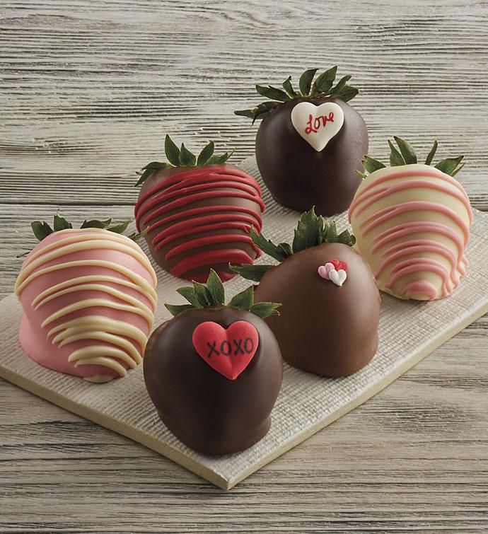 Valentine's Day Hand Dipped Chocolate Covered Strawberries   Half Dozen