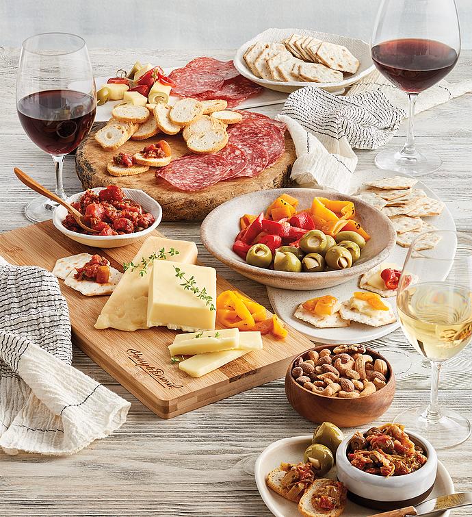 Deluxe Antipasto Assortment with Wine