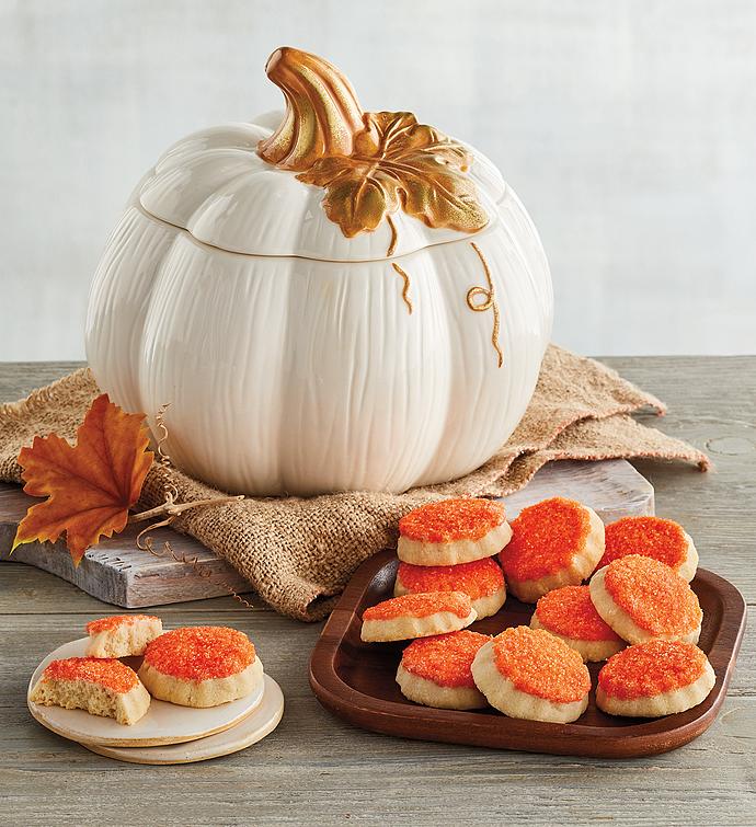 Pumpkin Cookie Jar and Cookies
