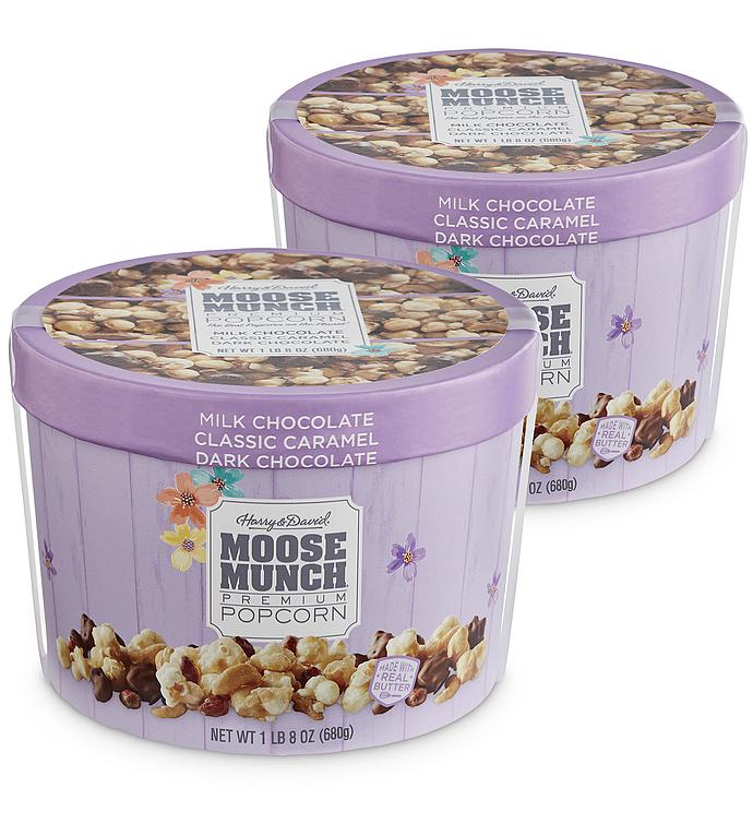 Moose Munch&#174; Premium Popcorn Spring Drum   2 Pack