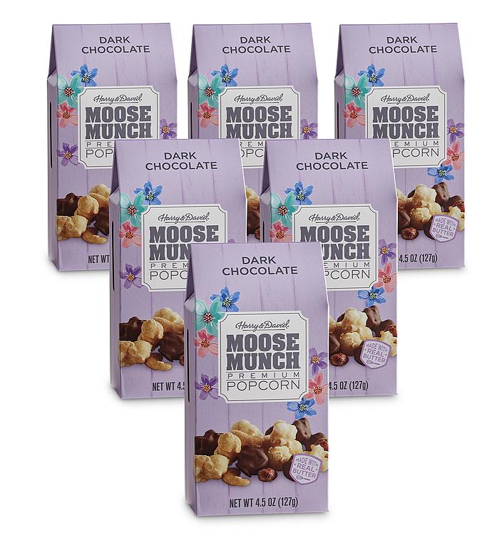 Moose Munch&#174; Spring Dark Chocolate Premium Popcorn   4oz 6 Pack