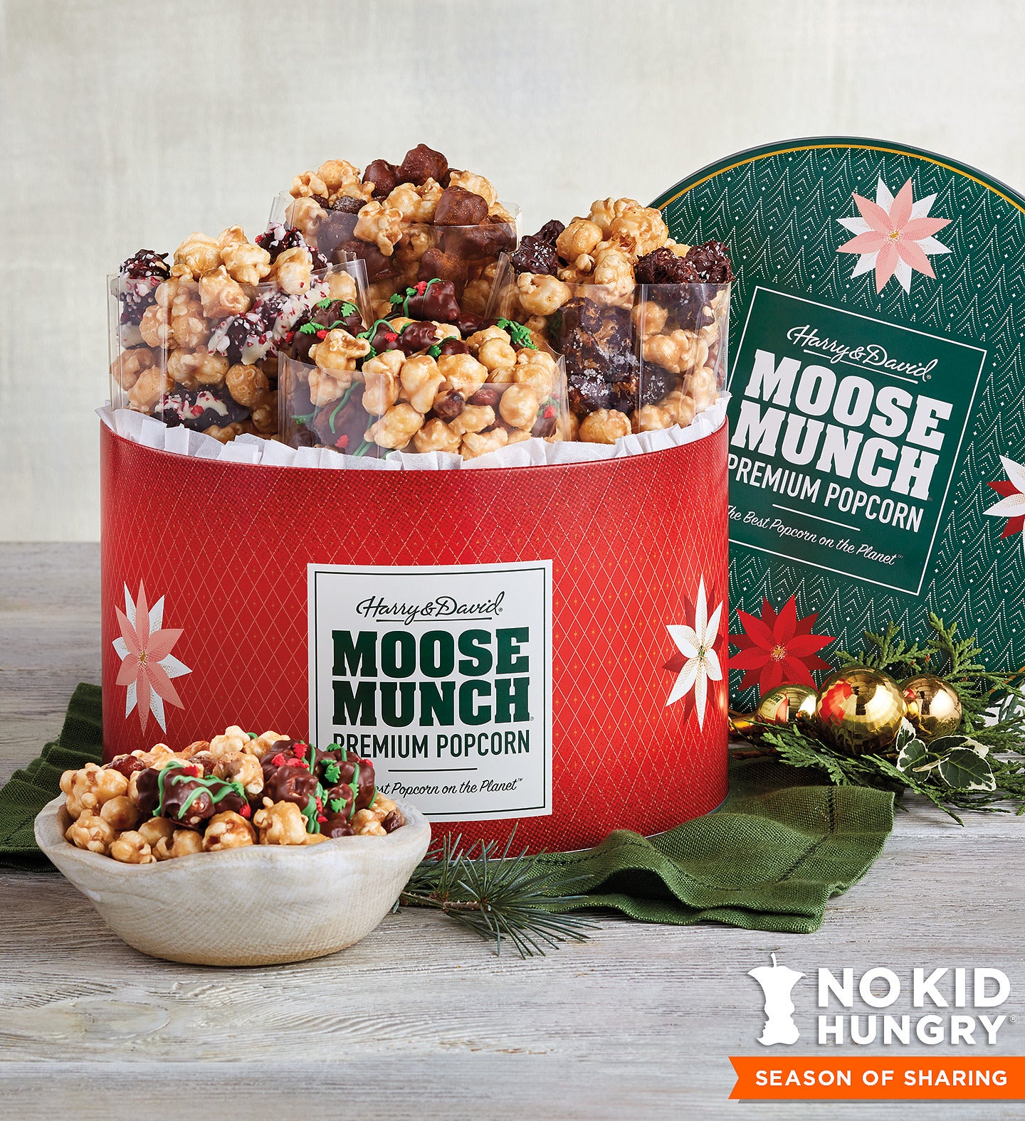 Moose Munch&#174; Premium Popcorn Holiday Tin