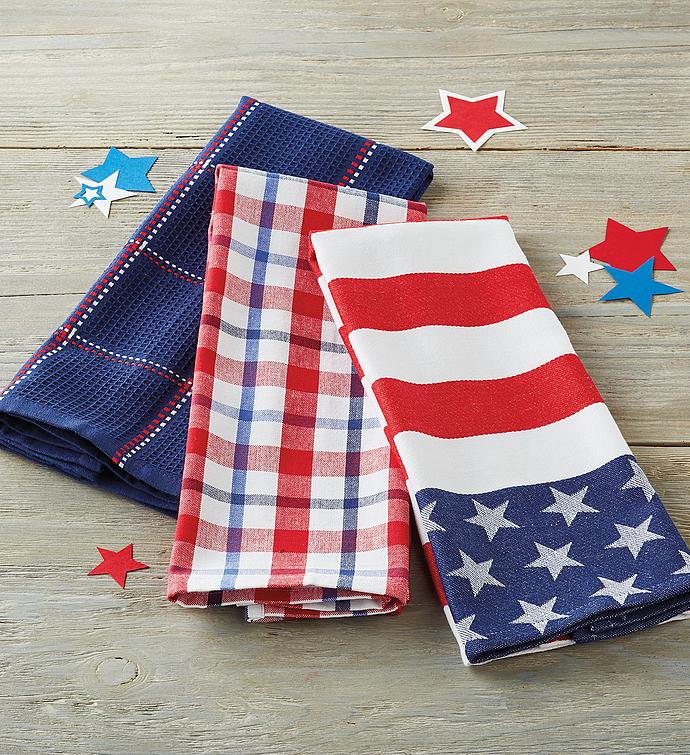 American Flag Towel Set