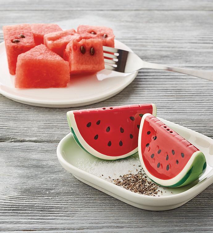 Watermelon Salt and Pepper Shakers