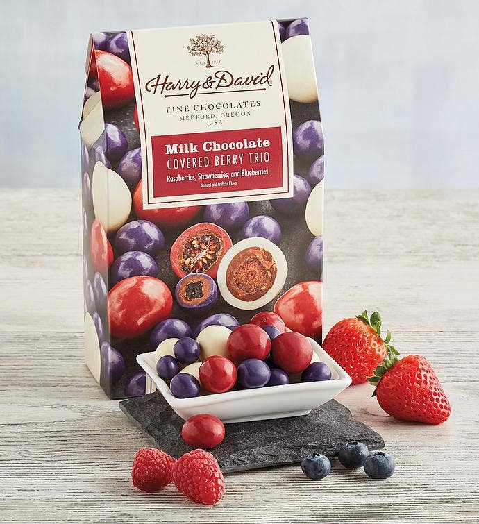 Milk Chocolate-Covered Berry Trio | Harry & David
