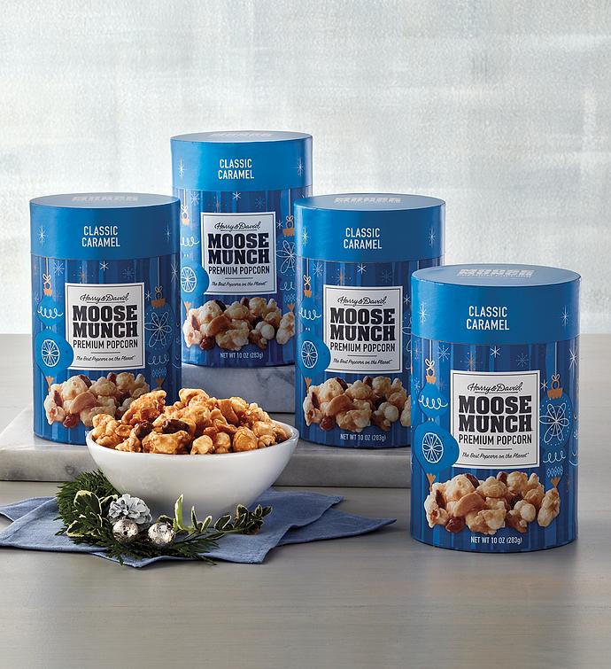 Moose Munch&#174; Holiday Premium Popcorn   Classic Caramel   4 Pack