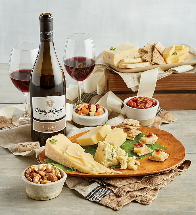 Deluxe Cheese Crate with Wine Harry & David