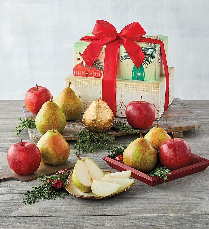 Holiday Pears and Apples Tower Harry & David
