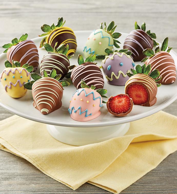 Easter Egg Chocolate Covered Strawberries &#8211; 12 Count