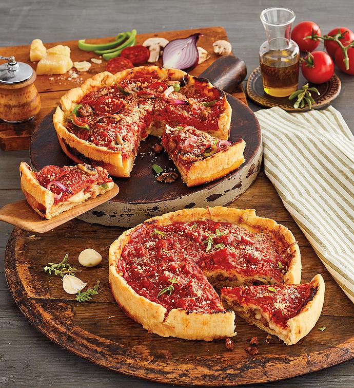 Pizzeria Uno Deluxe Meat Lover's Deep Dish Pizza 2Pack Harry &amp; David