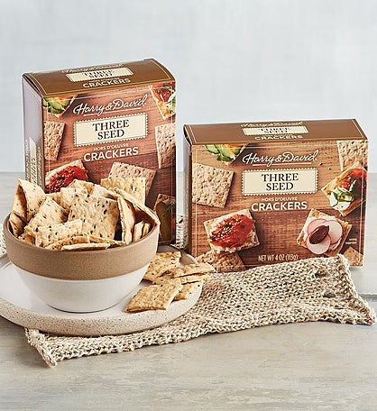 Three Seed Hors d'Oeuvre Crackers - 2 Pack