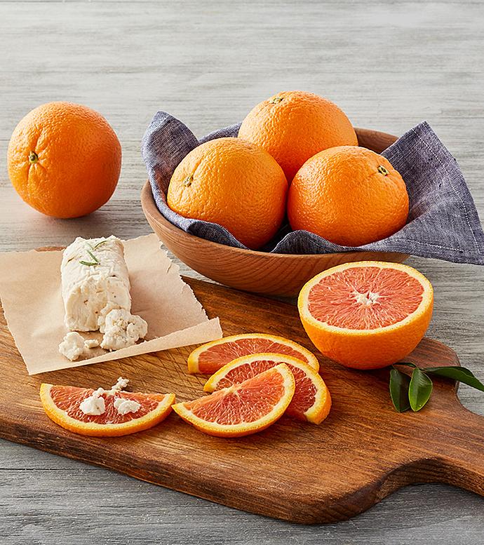 Cara Cara Oranges and Fig Grapefruit Goat Cheese