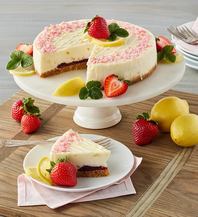 Lemon Strawberry Cheesecake